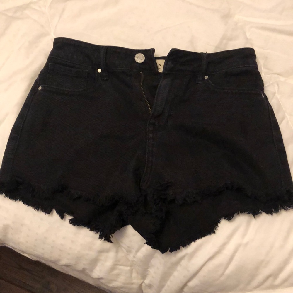 Pacsun black high rise jean shorts